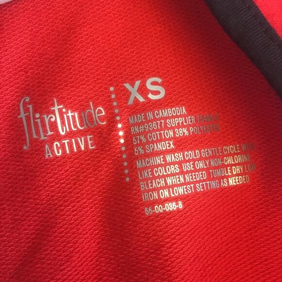 Flirtitude Active Romper Red Gray X-Small - Picture 8 of 12